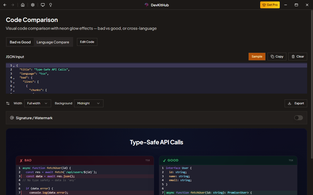 Code Comparison