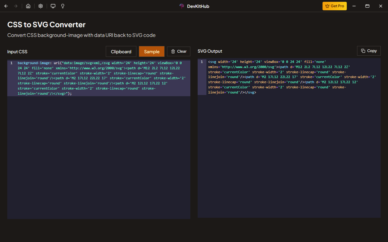 CSS to SVG