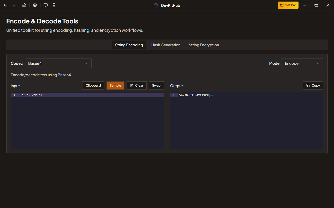Encode & Decode Tools