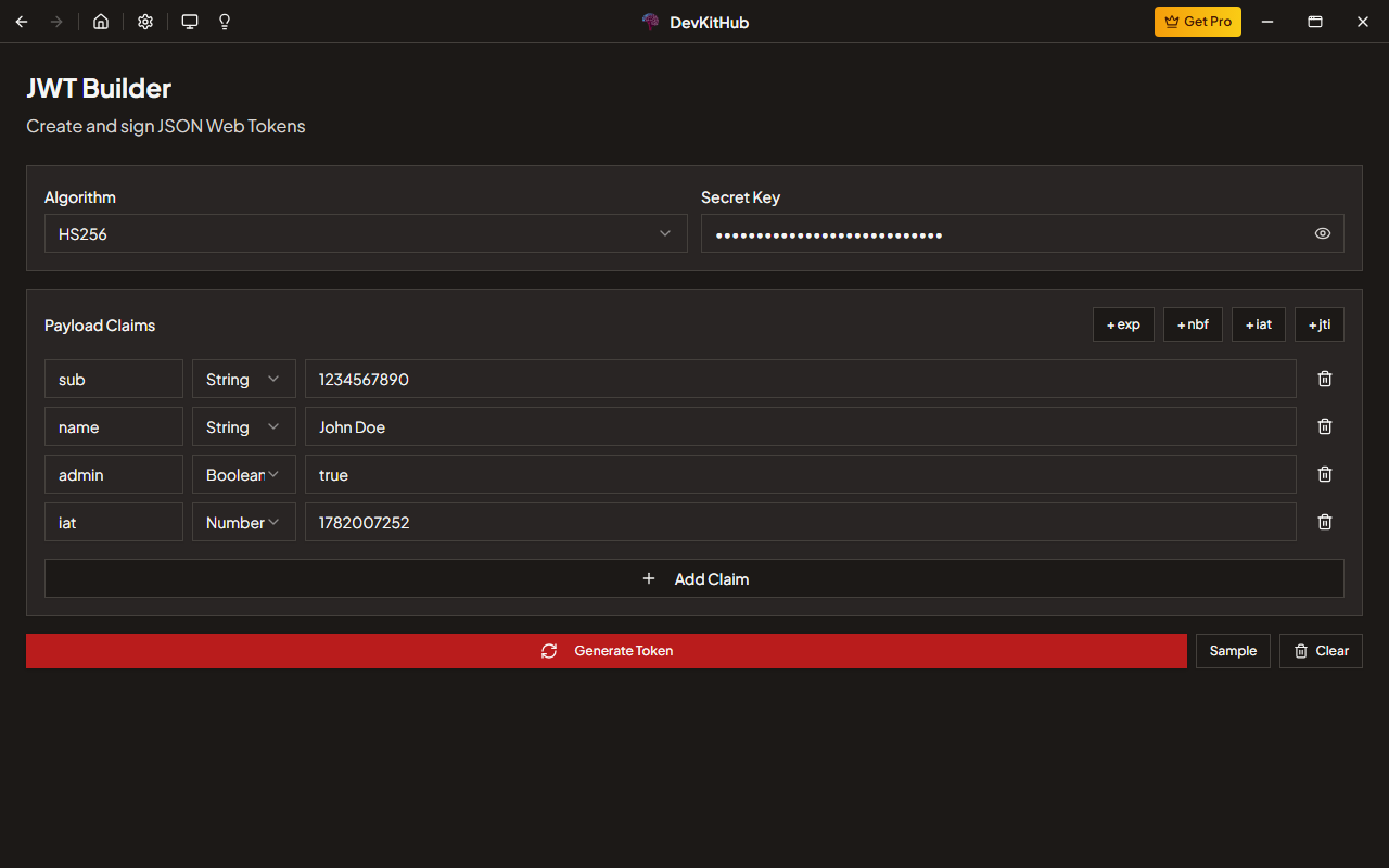 JWT Builder