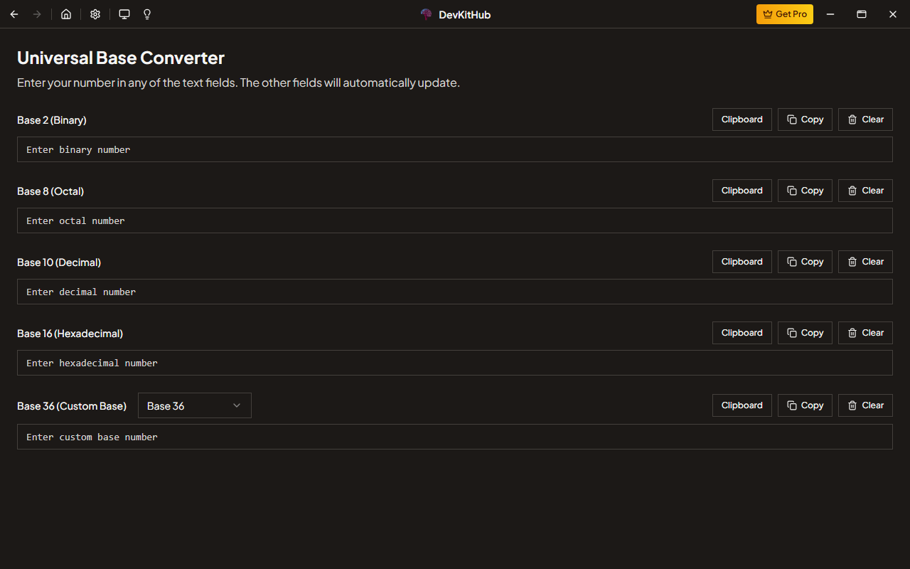 Number Base Converter