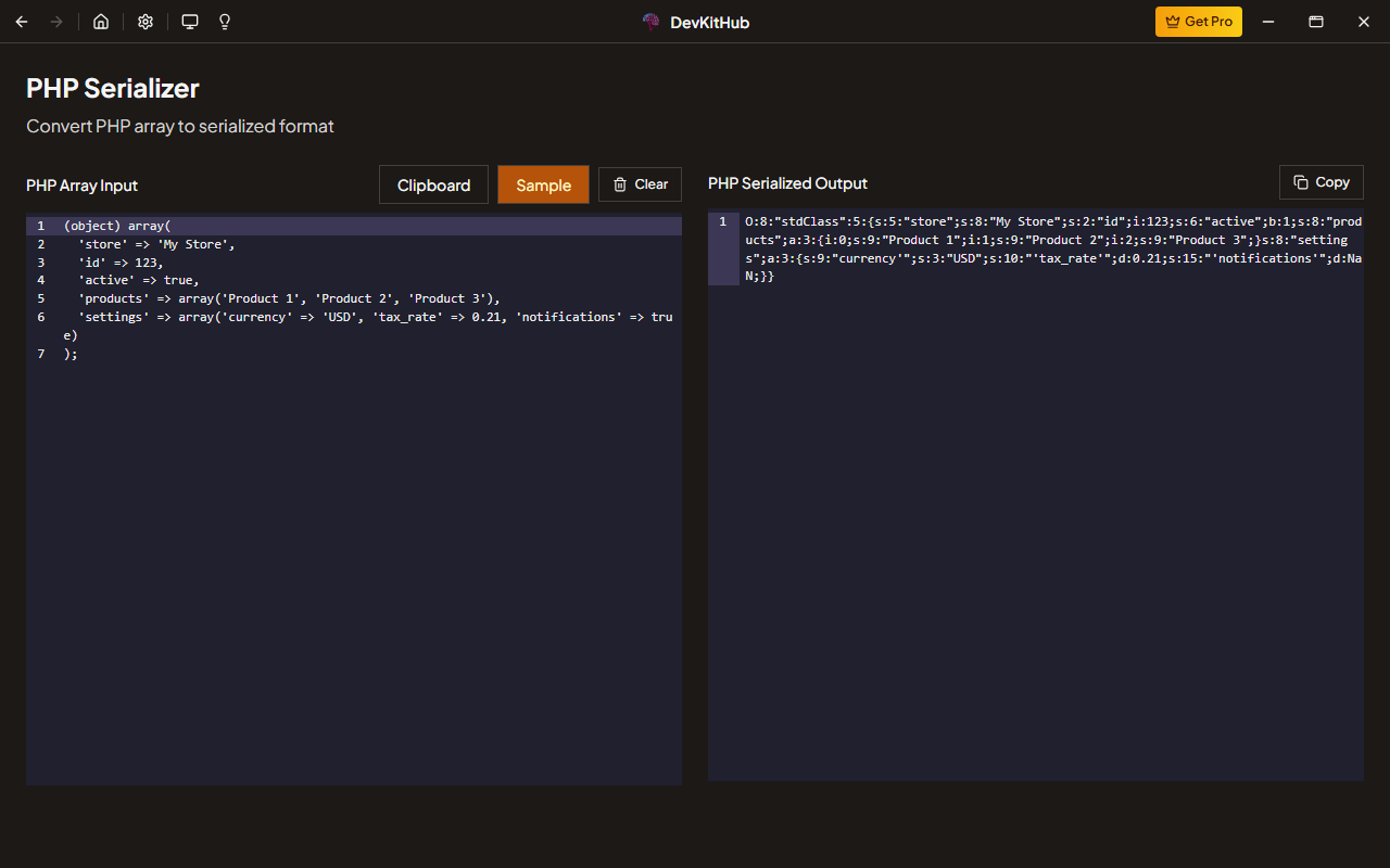 PHP Serializer
